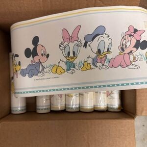 Vintage 1984 Disney Babies Decorative Wall Border Mickey Mouse 15 feet